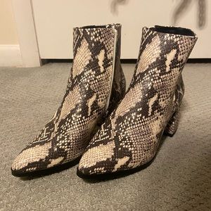 Gently Used Snakeskin Madden Girl Booties 6M